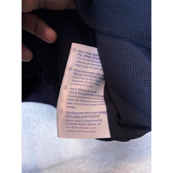 Cutter & Buck Navy Pullover Sweatshirt L/G Polyester V-Neck Embroidered Sonnenal - Picture 14 of 16